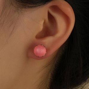 2 for $18❤️‍🔥 Pink Wood Stud Earrings Minimalistic Gold Heart Decor